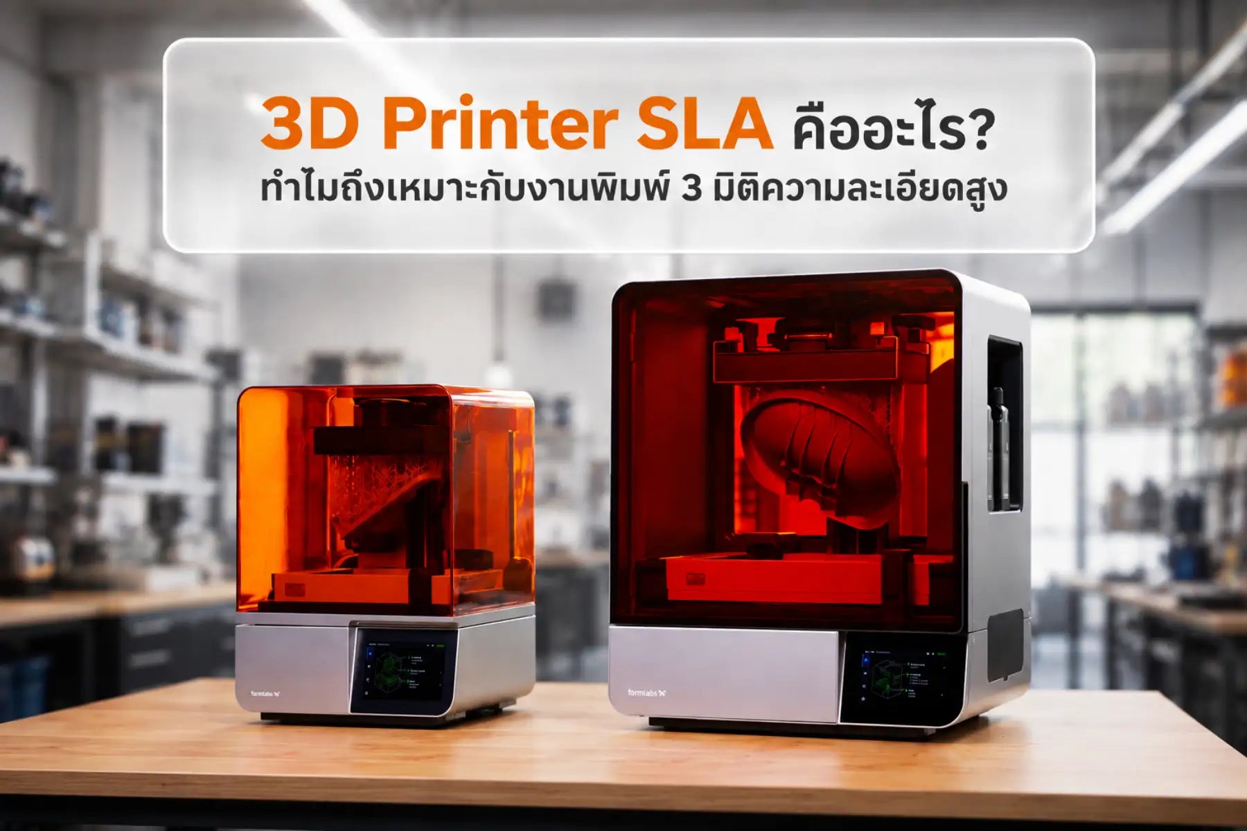 3D Printer SLA คืออะไร? ทำไมถึงเหมาะกับงานพิมพ์ 3 มิติความละเอียดสูง