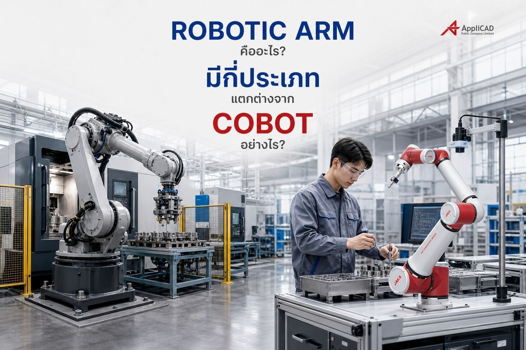 Robotic Arm คืออะไร? มีกี่ประเภท แตกต่างจาก Cobot อย่างไร?
