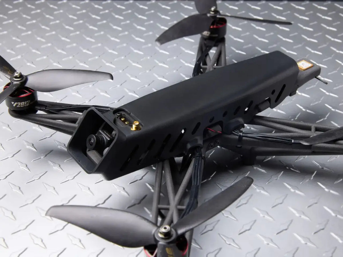 Production-ready parts with a dark, matte finish
